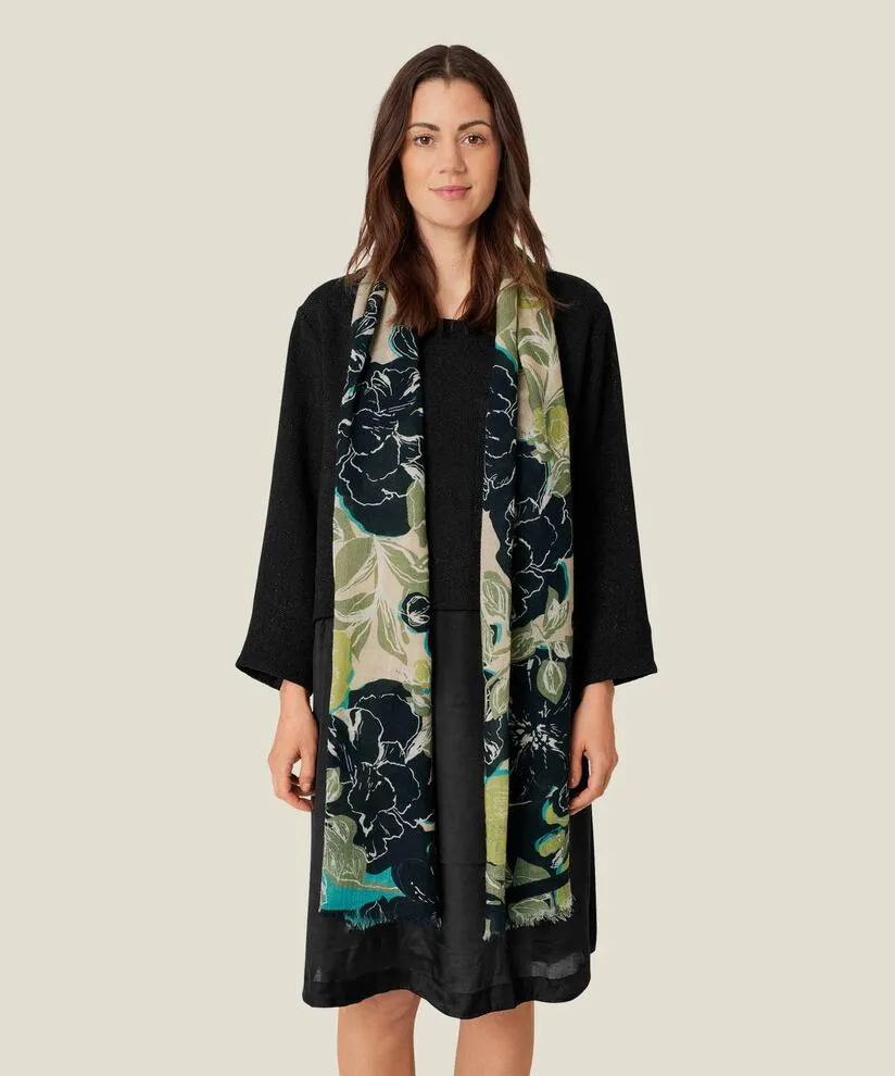 1009563 MaAranka Scarf - Loden Green