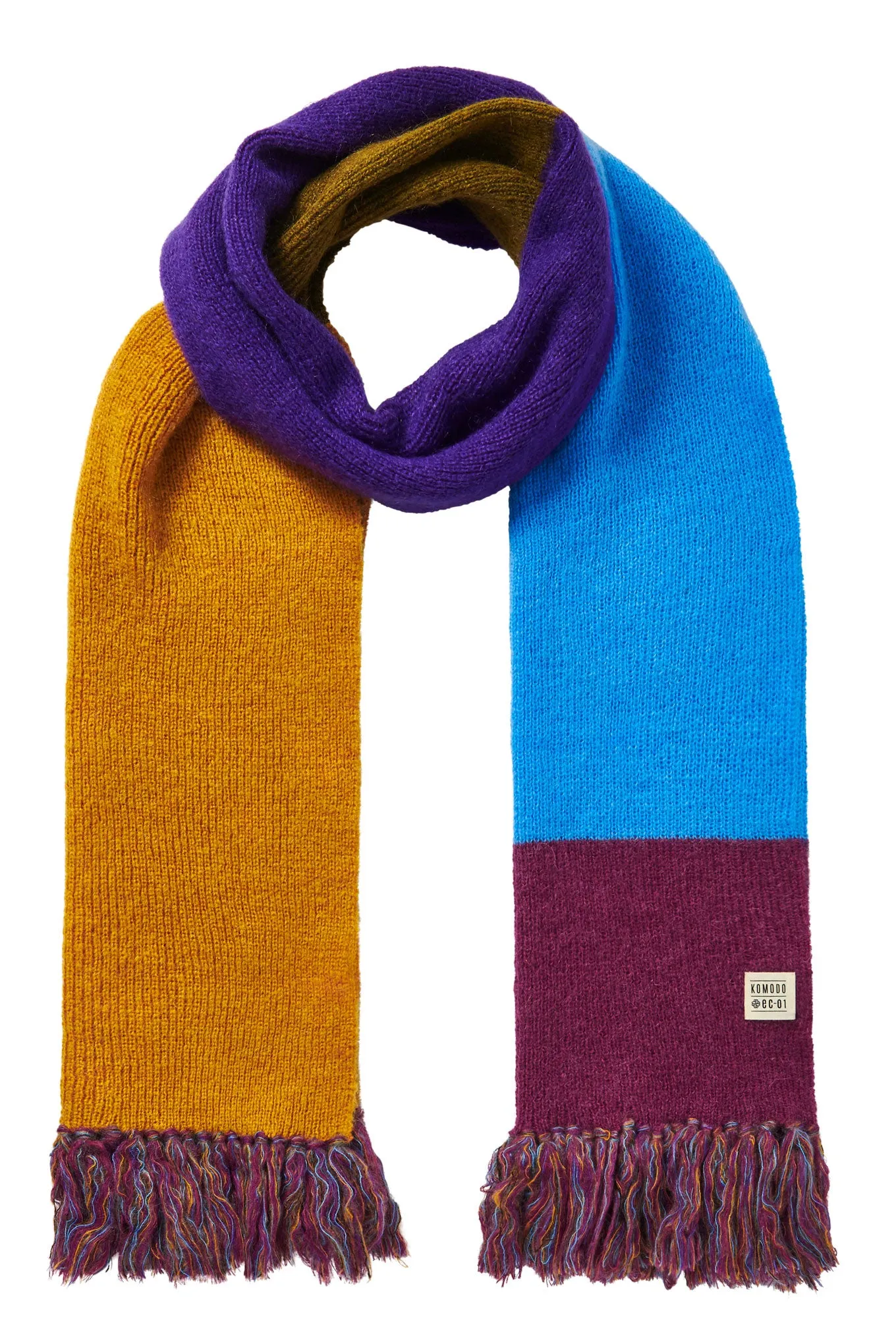 ALEXA Merino Wool Oversized Scarf - Rainbow Stripe