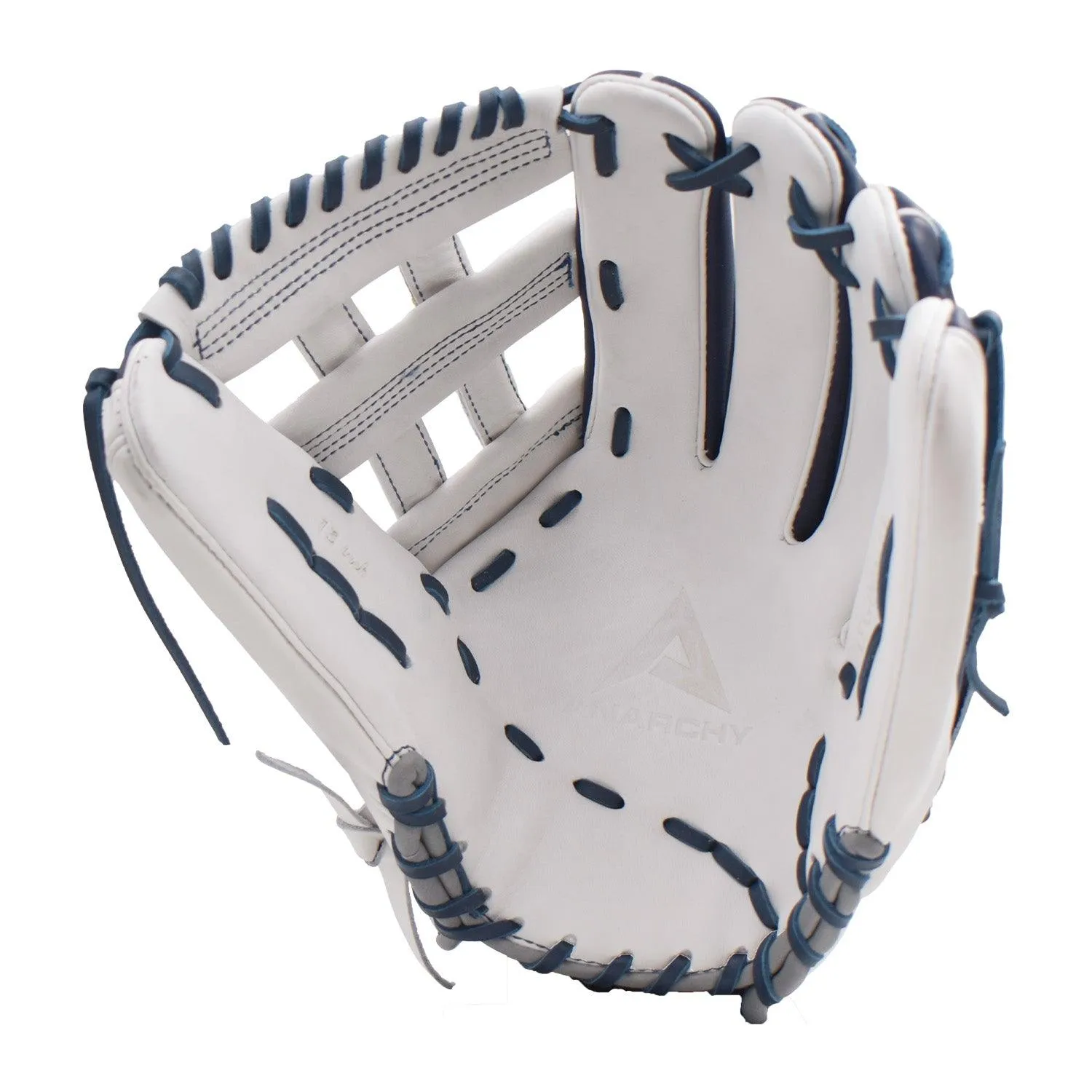 Anarchy Kip Leather Premium Softball Fielding Glove - AFG006 (Navy/White)