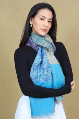 Aynah Multi Coloured Reversible Cashmere Stole