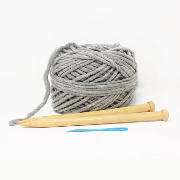 Beginner Knitting Kit: Squishy Merino