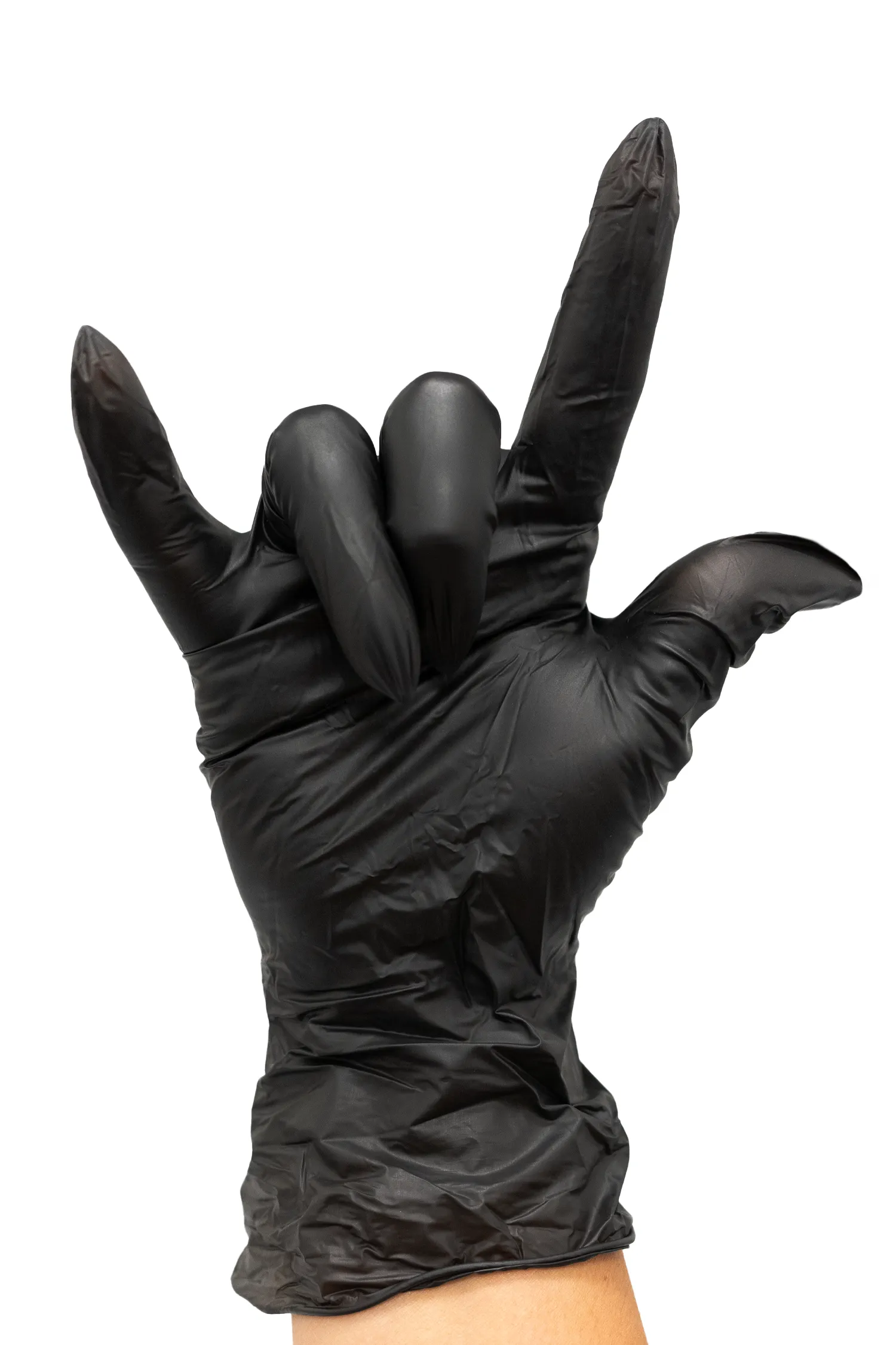 Black Vinyl Disposable Gloves