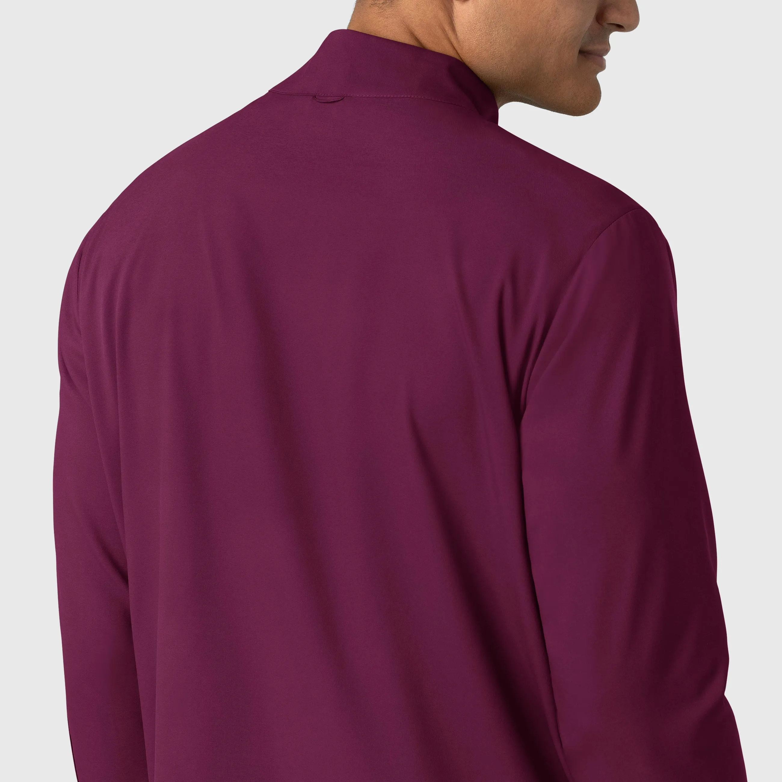 Boundless Men's Warm Up Scrub Jacket - Wine