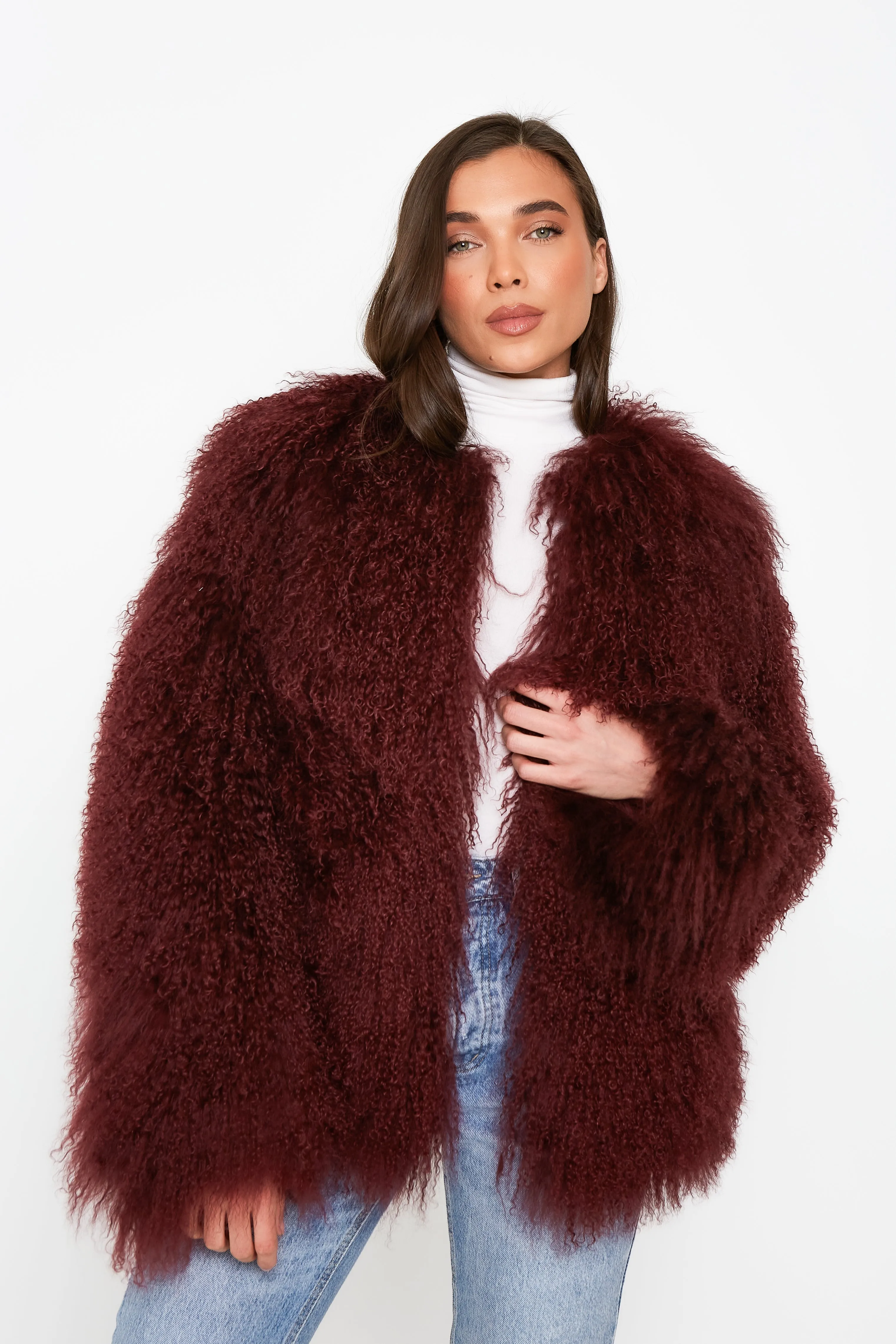 Cali Mongolian Fur Coat