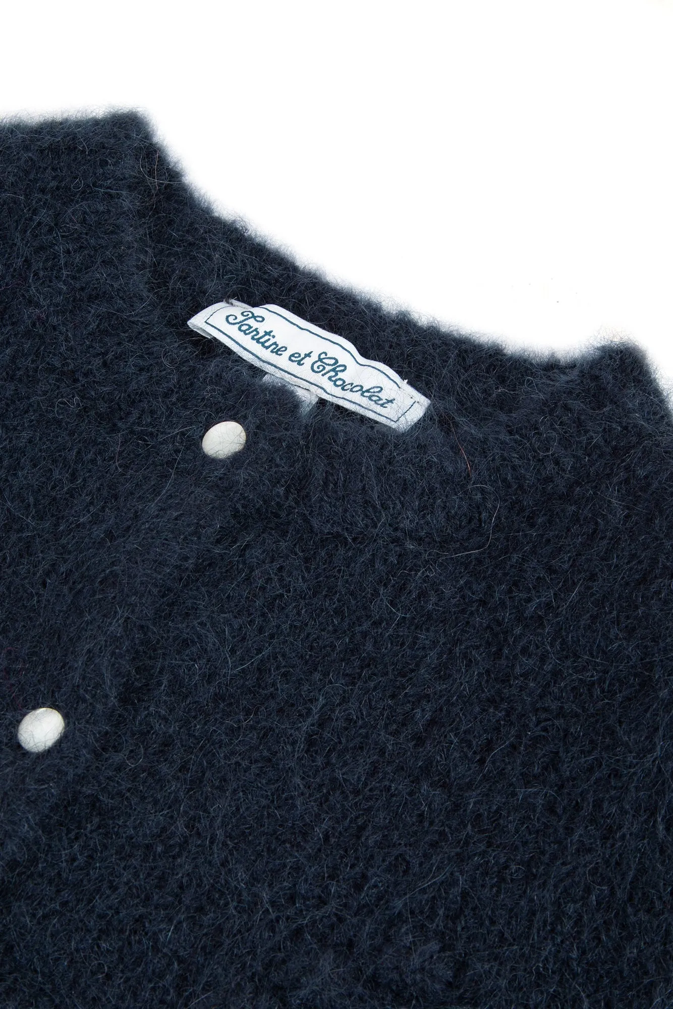 Cardigan - Navy wool