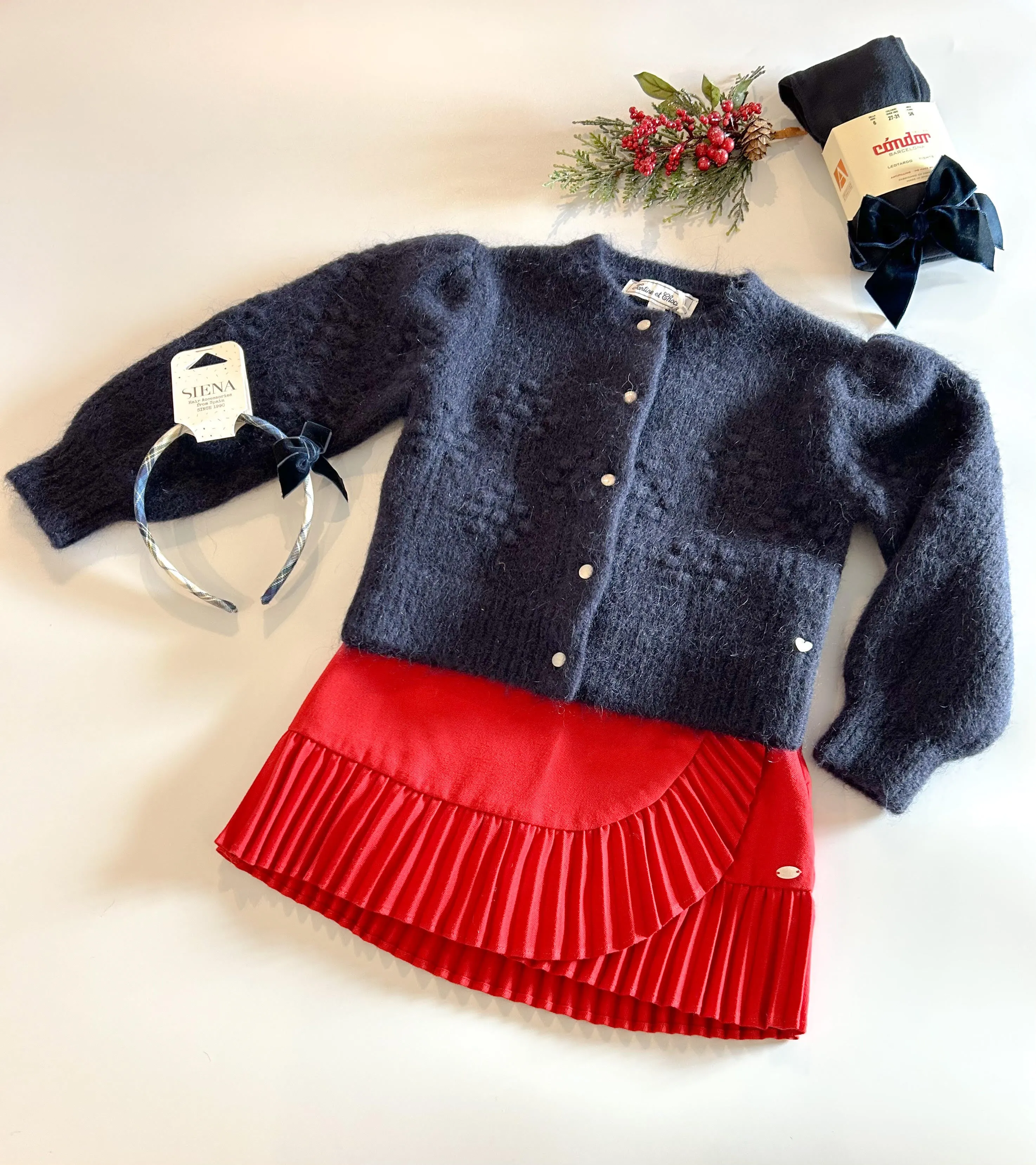 Cardigan - Navy wool