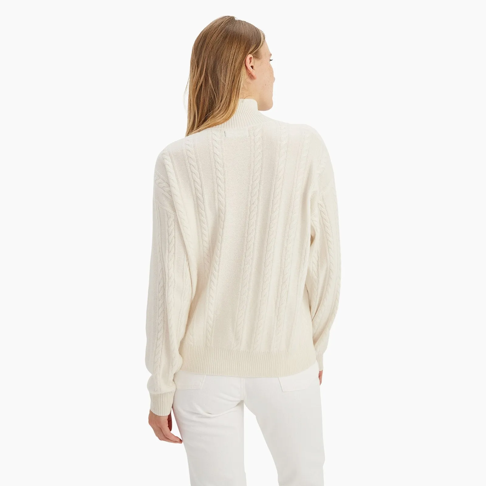 Cashmere Cable Turtleneck