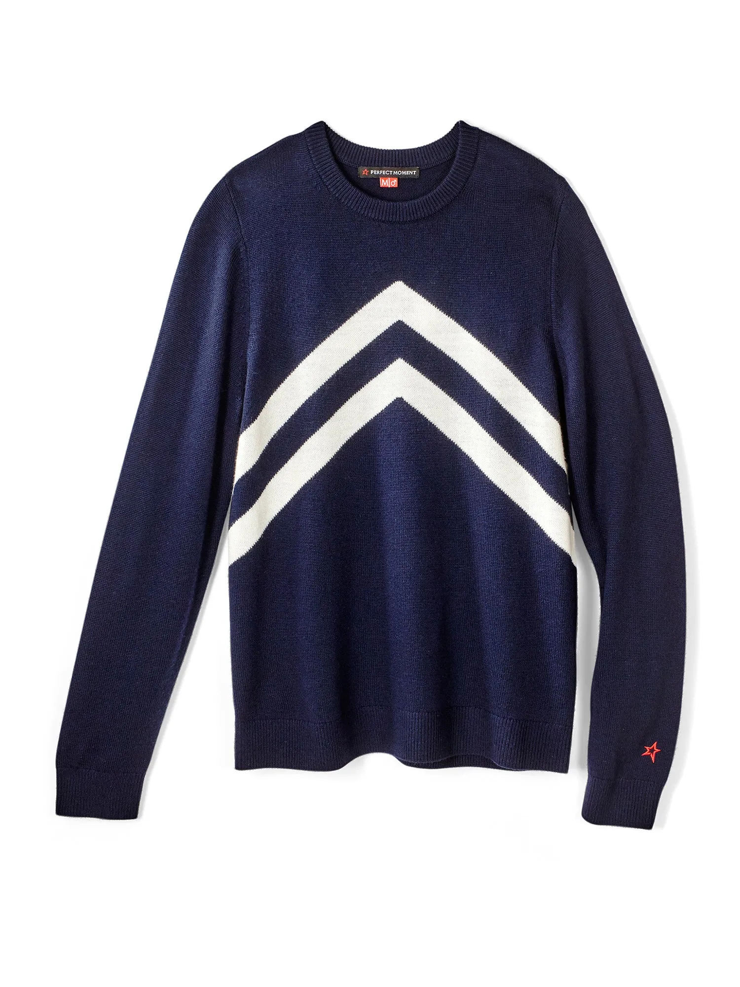 Chevron Crewneck Ski Sweater