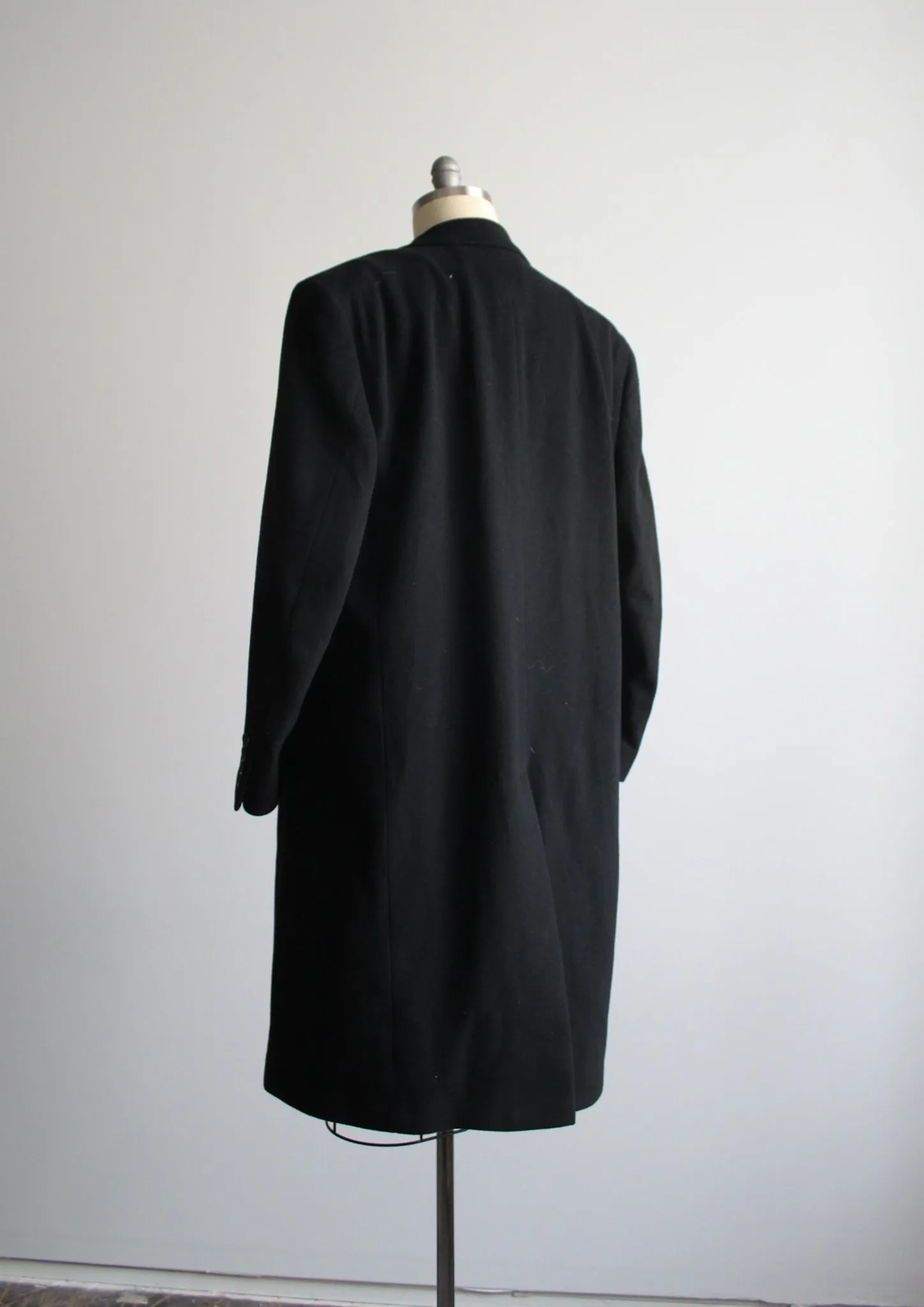 classic black wool coat