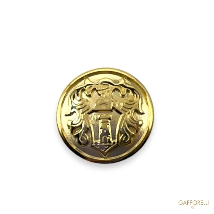 Coat of Arms Button - Art. U590 - Gafforelli Srl