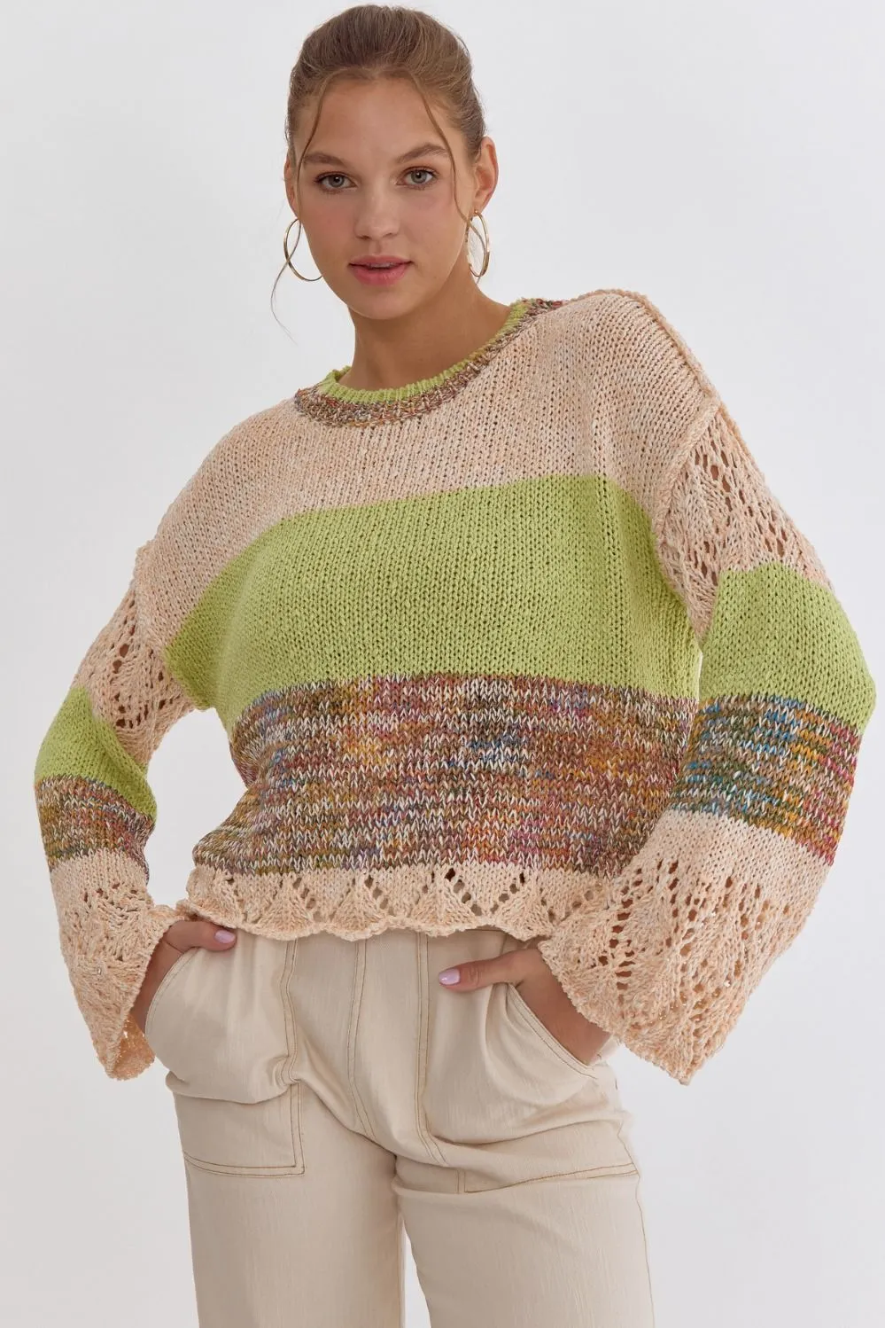 Colorblock Knitted Sweater