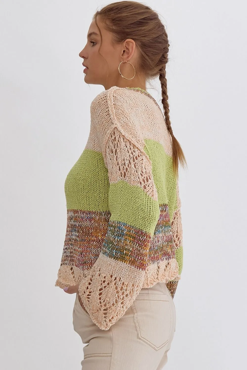 Colorblock Knitted Sweater