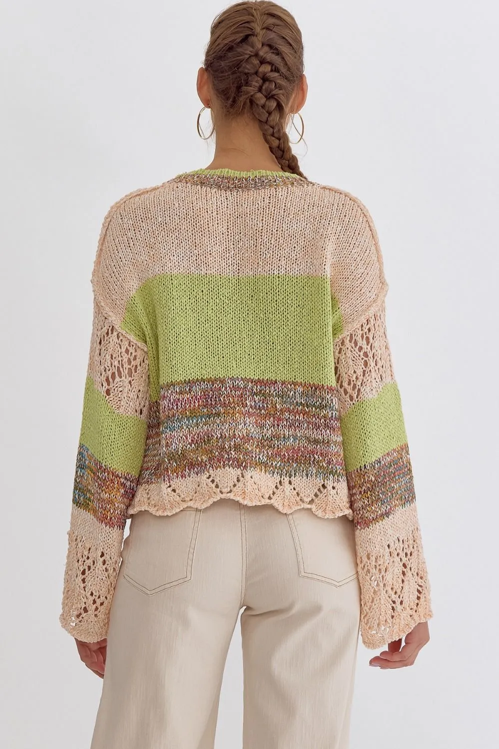 Colorblock Knitted Sweater