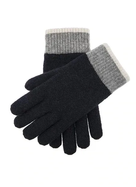 Contrast Cuff Knitted Glove