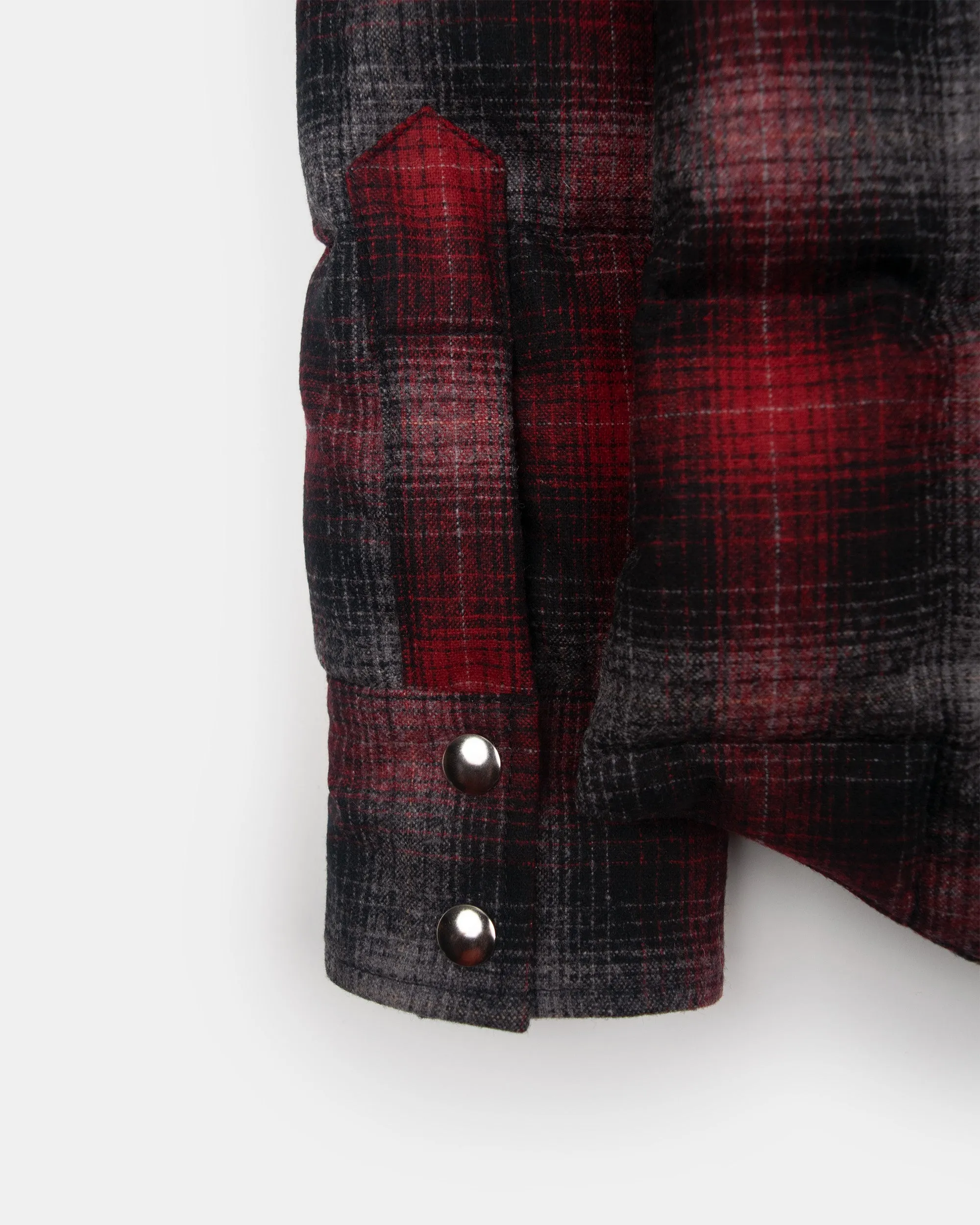 Down Shirt – Pendleton Wool Plaid - Red Ombre