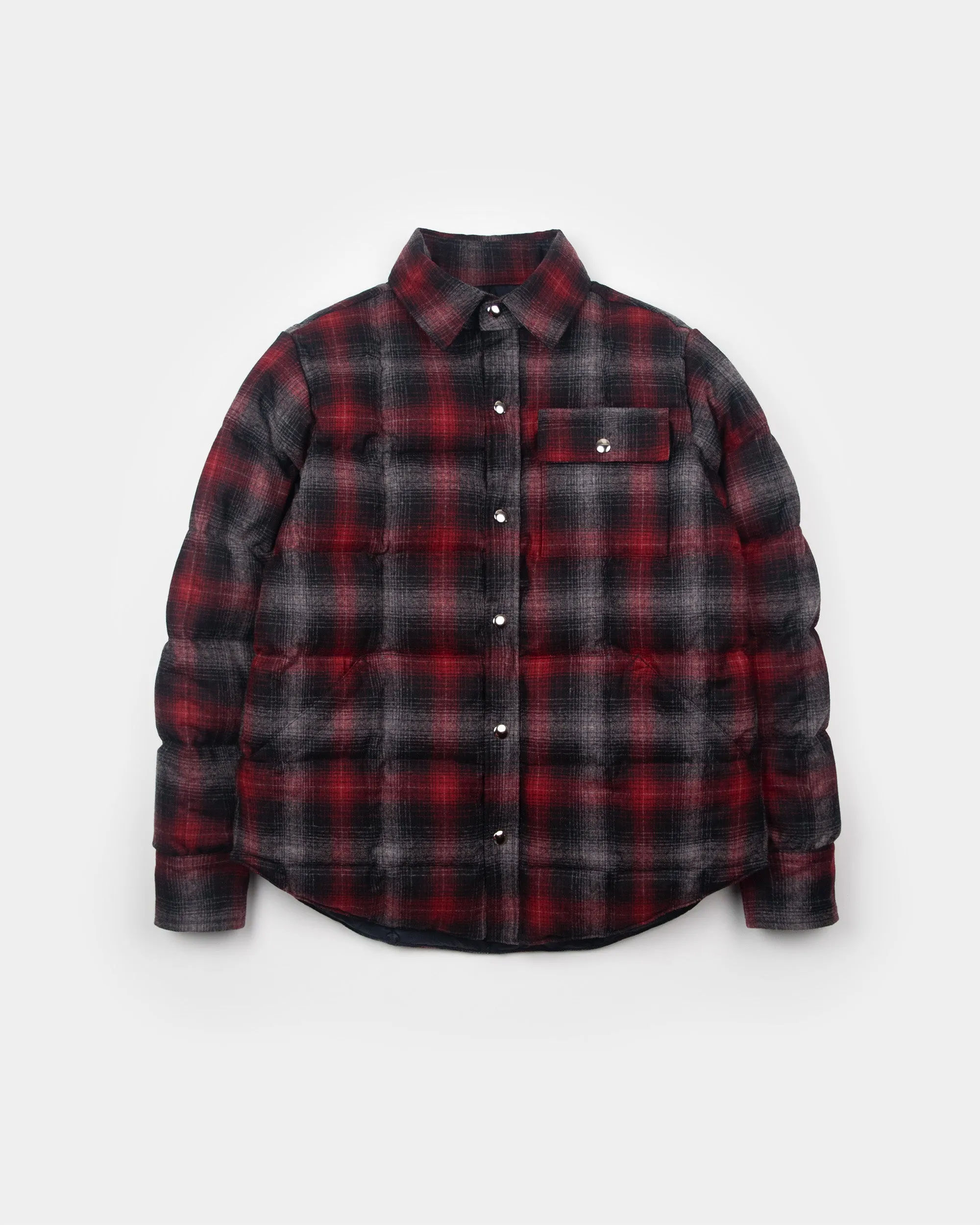 Down Shirt – Pendleton Wool Plaid - Red Ombre