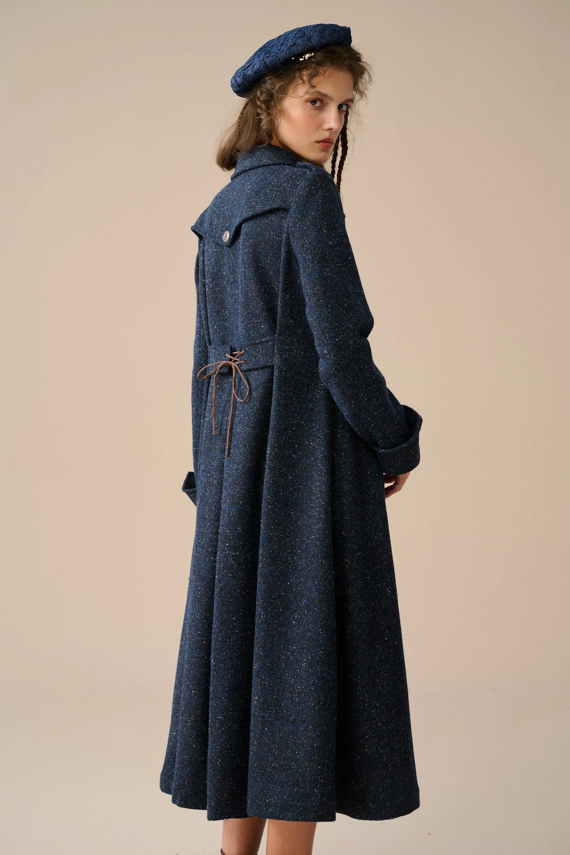 Erica 23 |Double breasted 100% wool coat