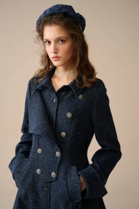 Erica 23 |Double breasted 100% wool coat