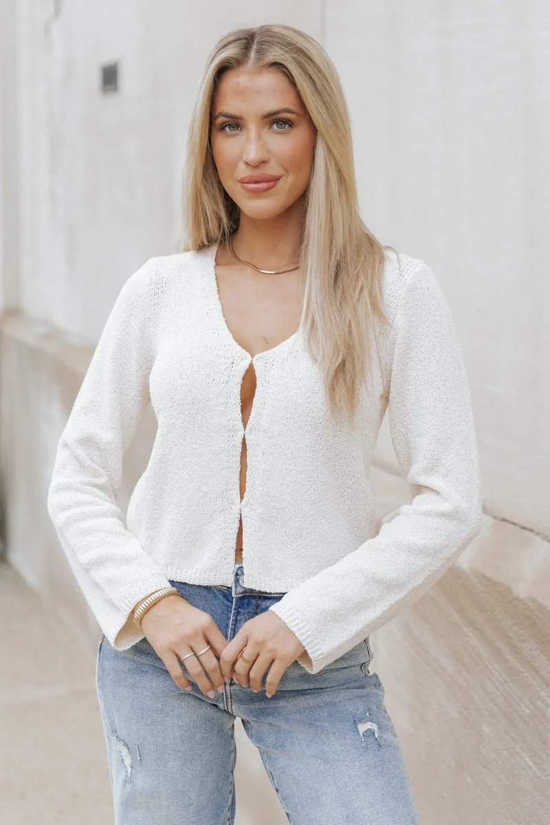 Essential Lightweight Cardigan - Ivory