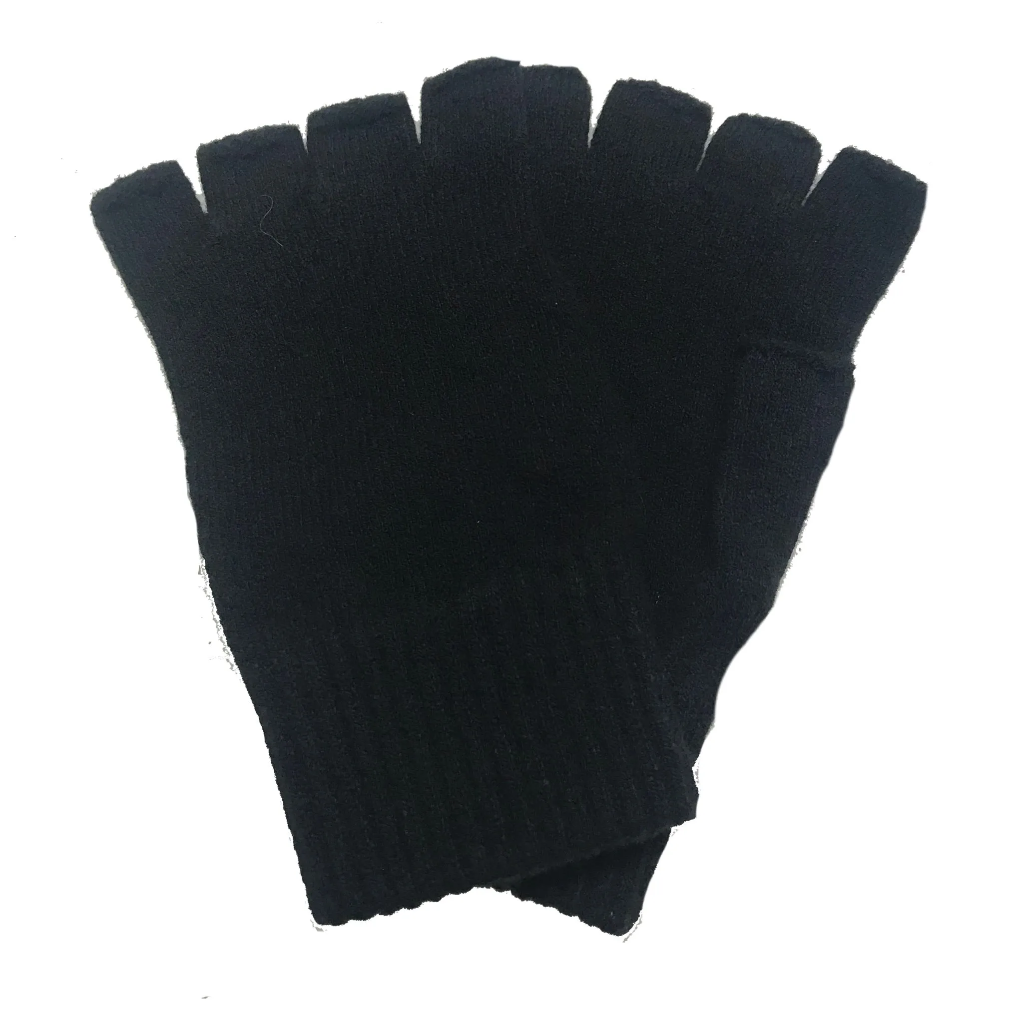 Fagins - Fingerless Gloves - Lambswool - Black