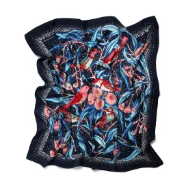 Flowering Gum Classic Indigo Silk Scarf