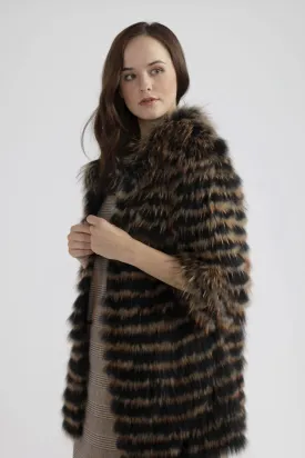 Mocha Fox and Coney Fur Coat