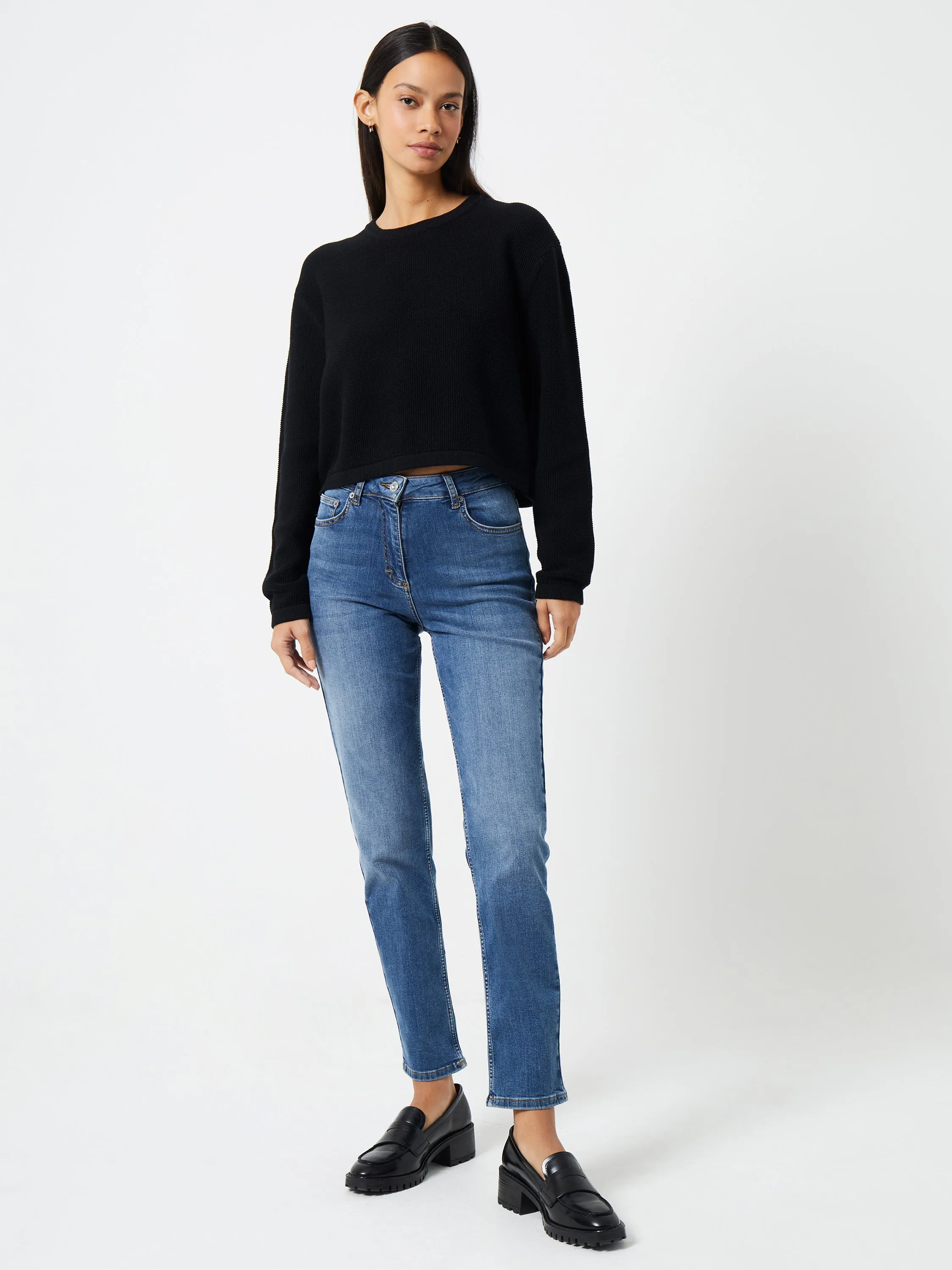 Mozart Moss Cropped Sweater