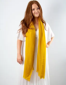 Mustard Cashmere Pashmina