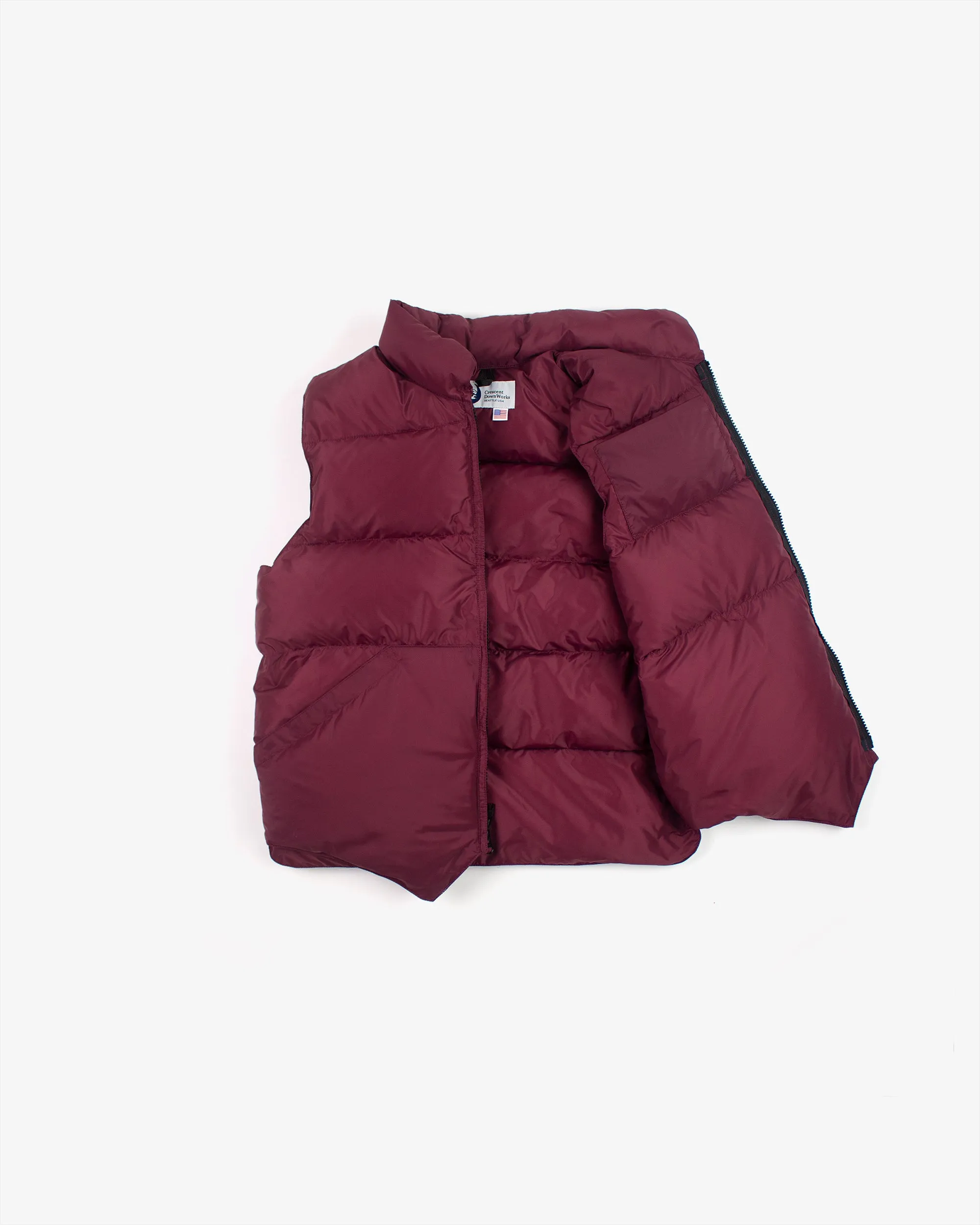 North by Northwest Vest - Nylon - Burgundy | Legacy Sizing (Final Sale)