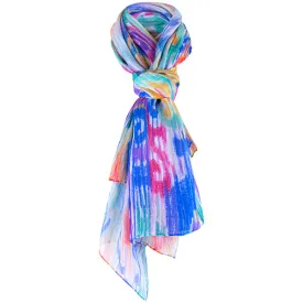 Printed Modal Cashmere Scarf in Indian Splendor