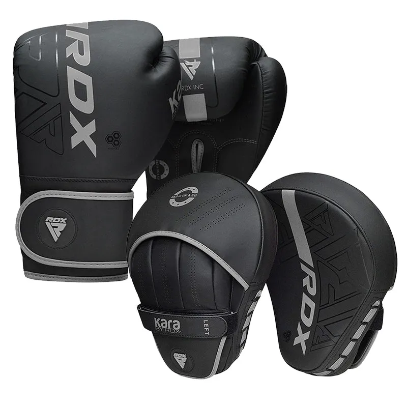 RDX F6 KARA Boxing Gloves & Focus Pads