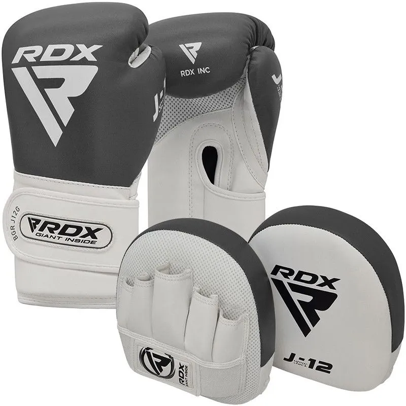 RDX J12 KIDS 6oz Boxing Gloves & Focus Pads Set