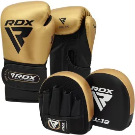 RDX J12 KIDS 6oz Boxing Gloves & Focus Pads Set