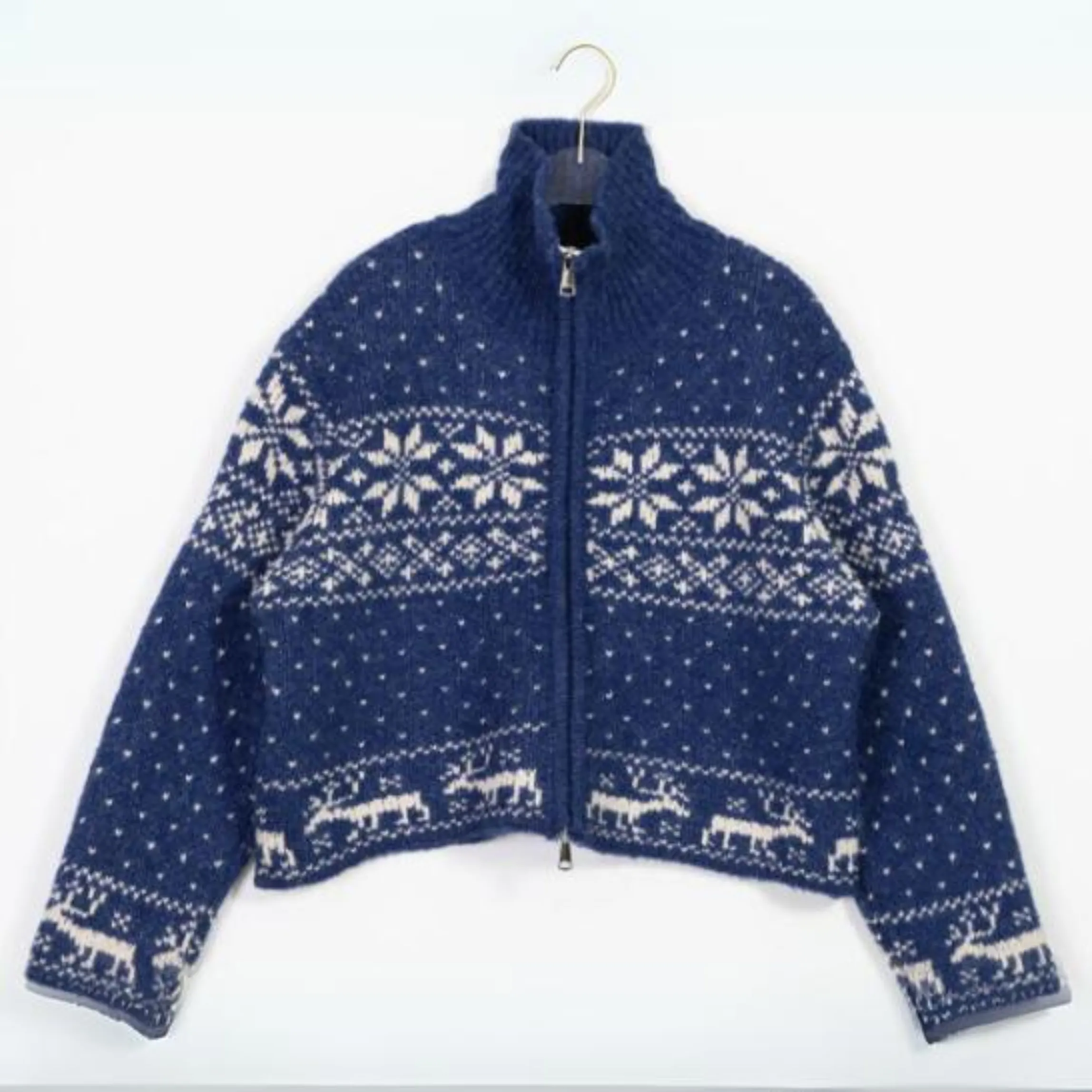 SIGRID NORDIC ZIP-UP SWEATER