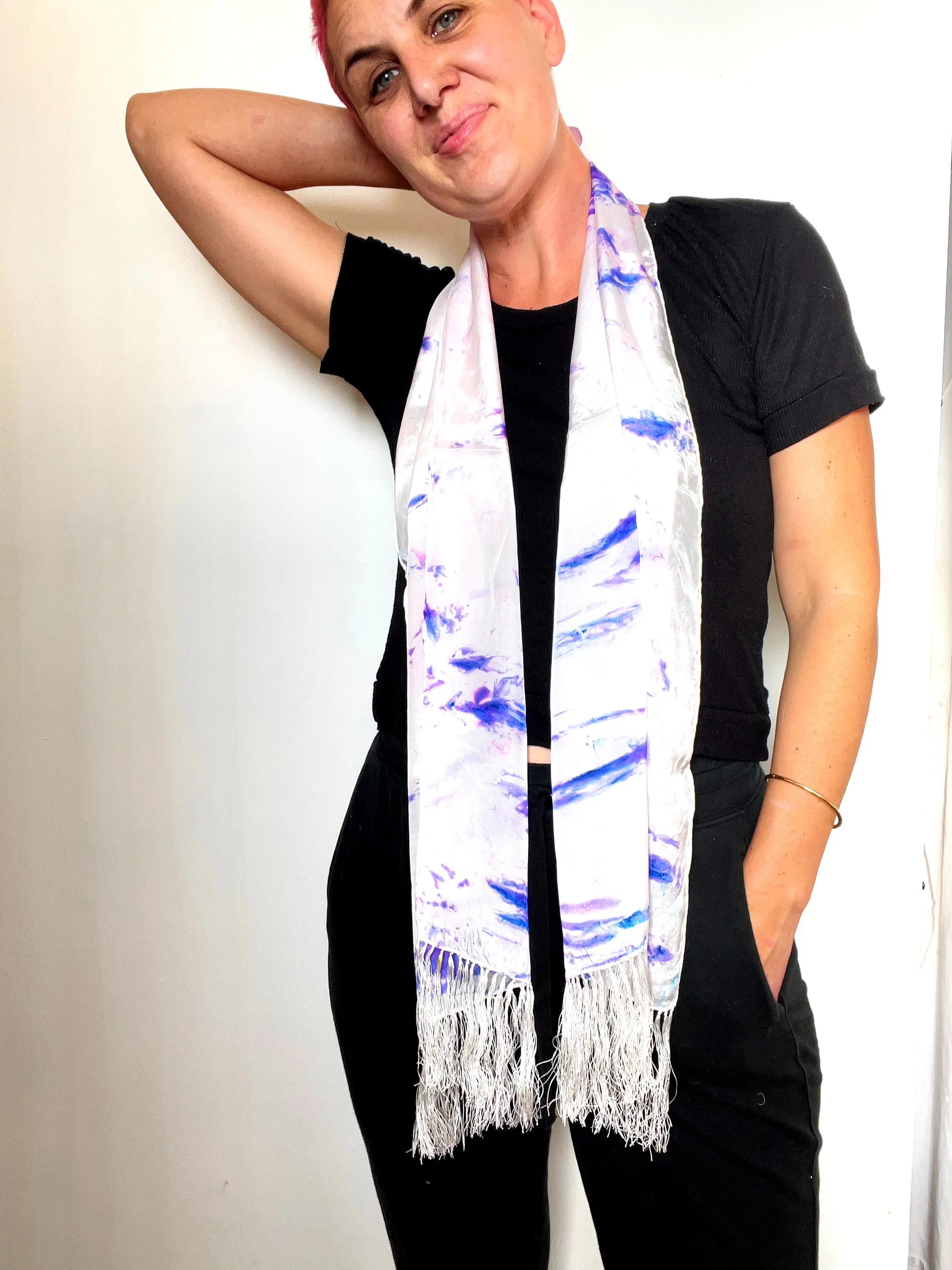 Silk Fringe scarf