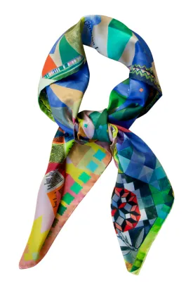 Silk scarf "Arlecchino" Lacroix multi colour