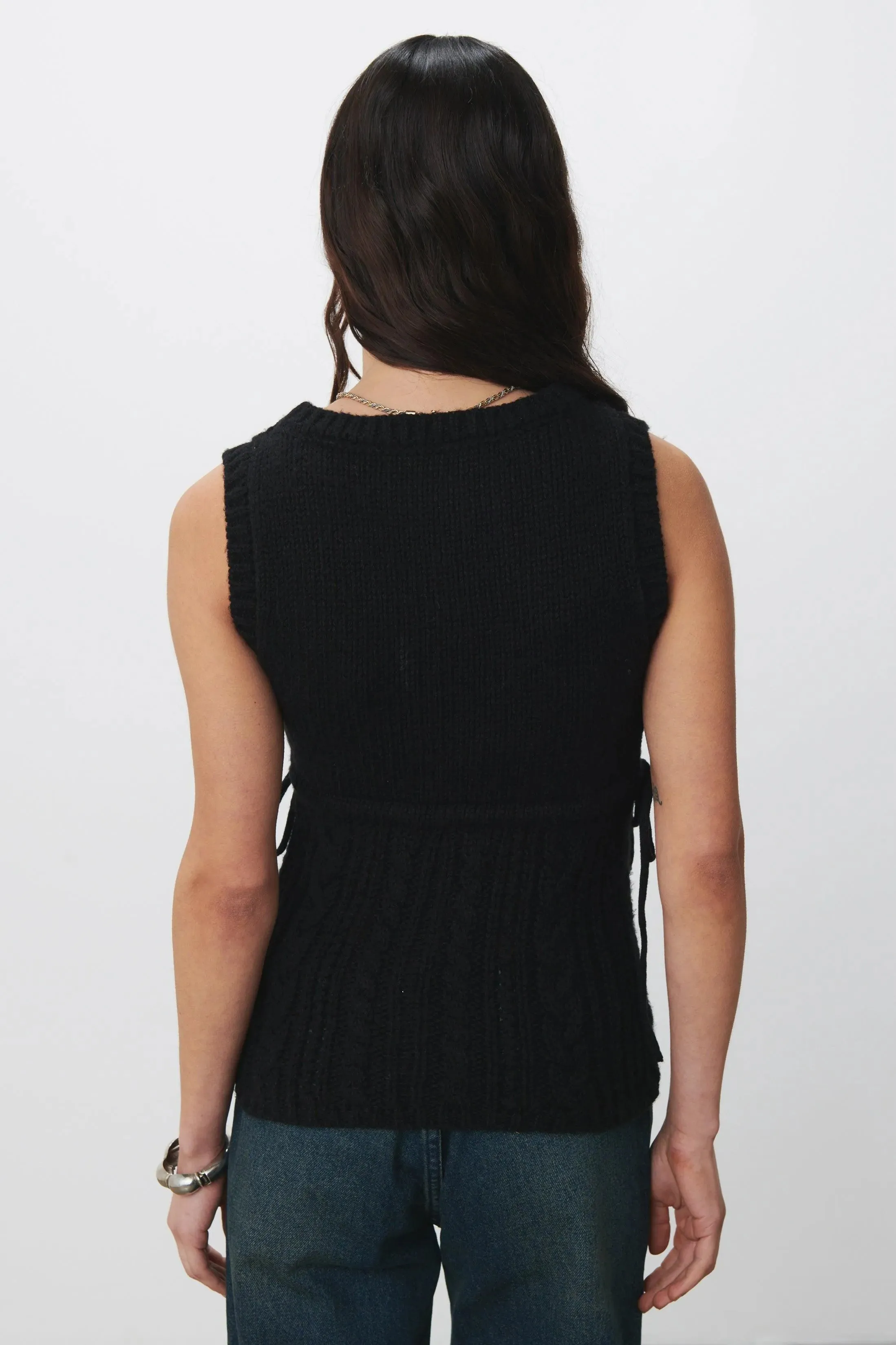 The Gabrielle Vest Knit, Ash