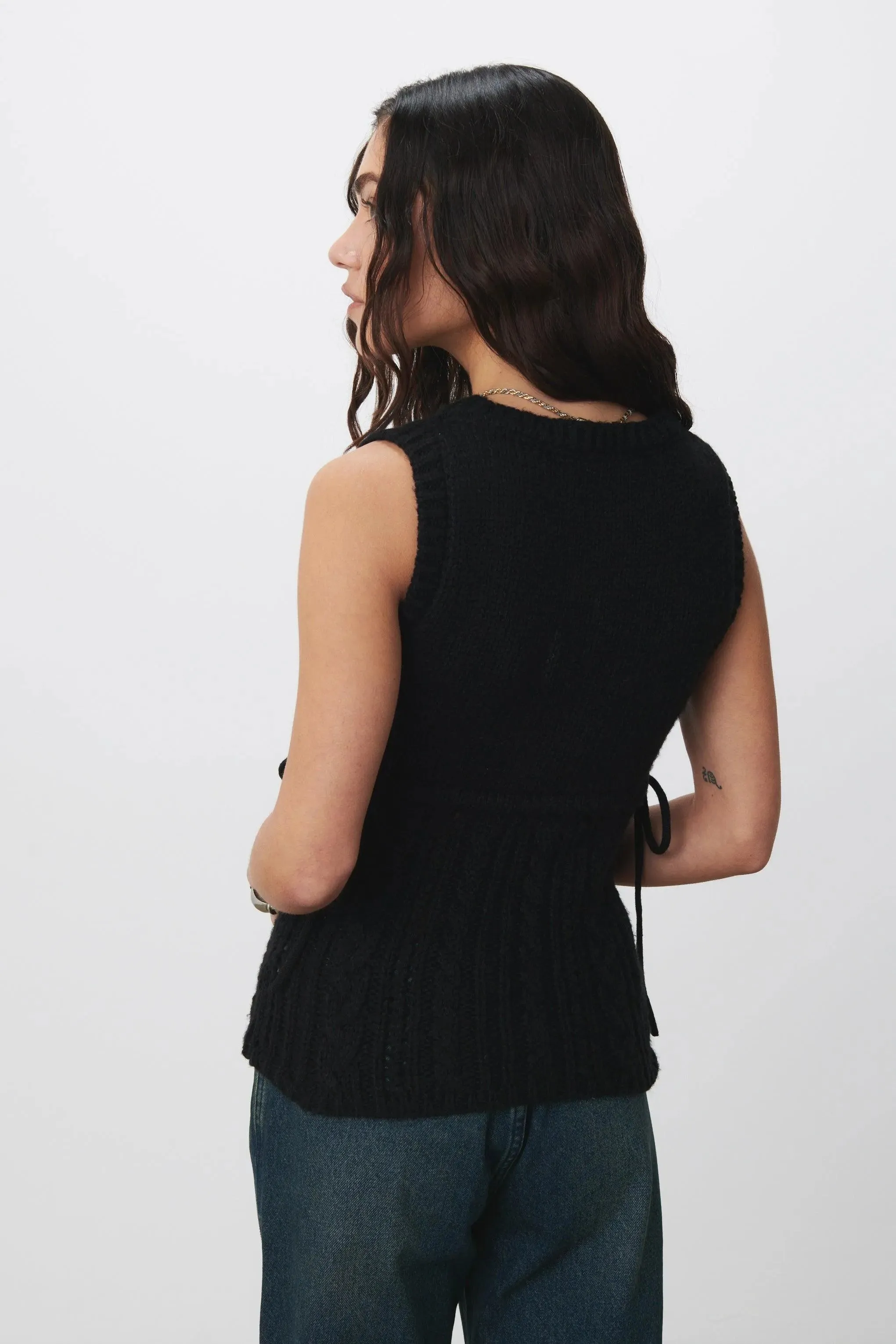 The Gabrielle Vest Knit, Ash