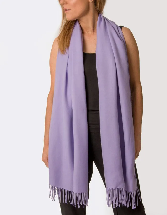 Violet Purple Pashmina Shawl Wrap Scarf