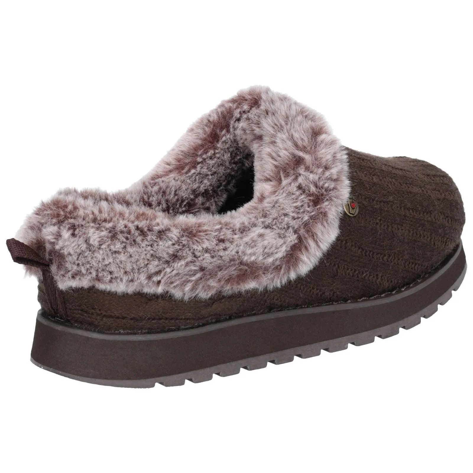 Women's Wide Fit Skechers 31204 Keepsakes Ice Angel Mule Slippers